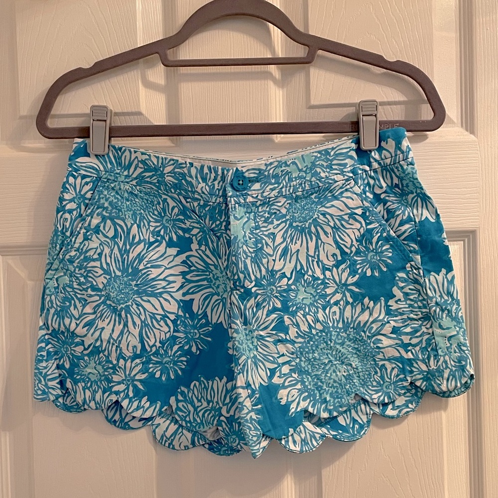 Lilly Pulitzer scalloped Buttercup shorts